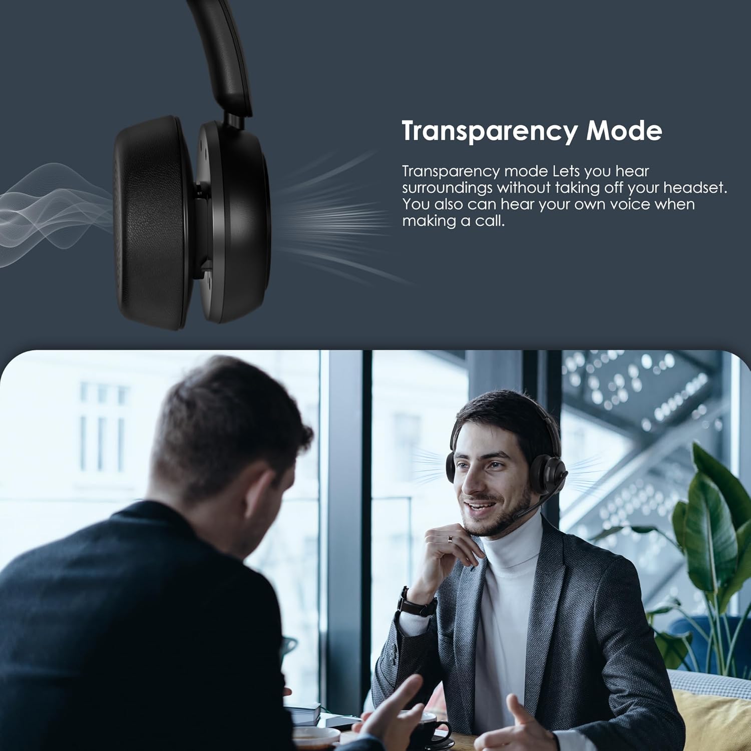 Bluetooth 5.4 ANC Headset with - đánh giá và giá Noise Cancelling Headphone
