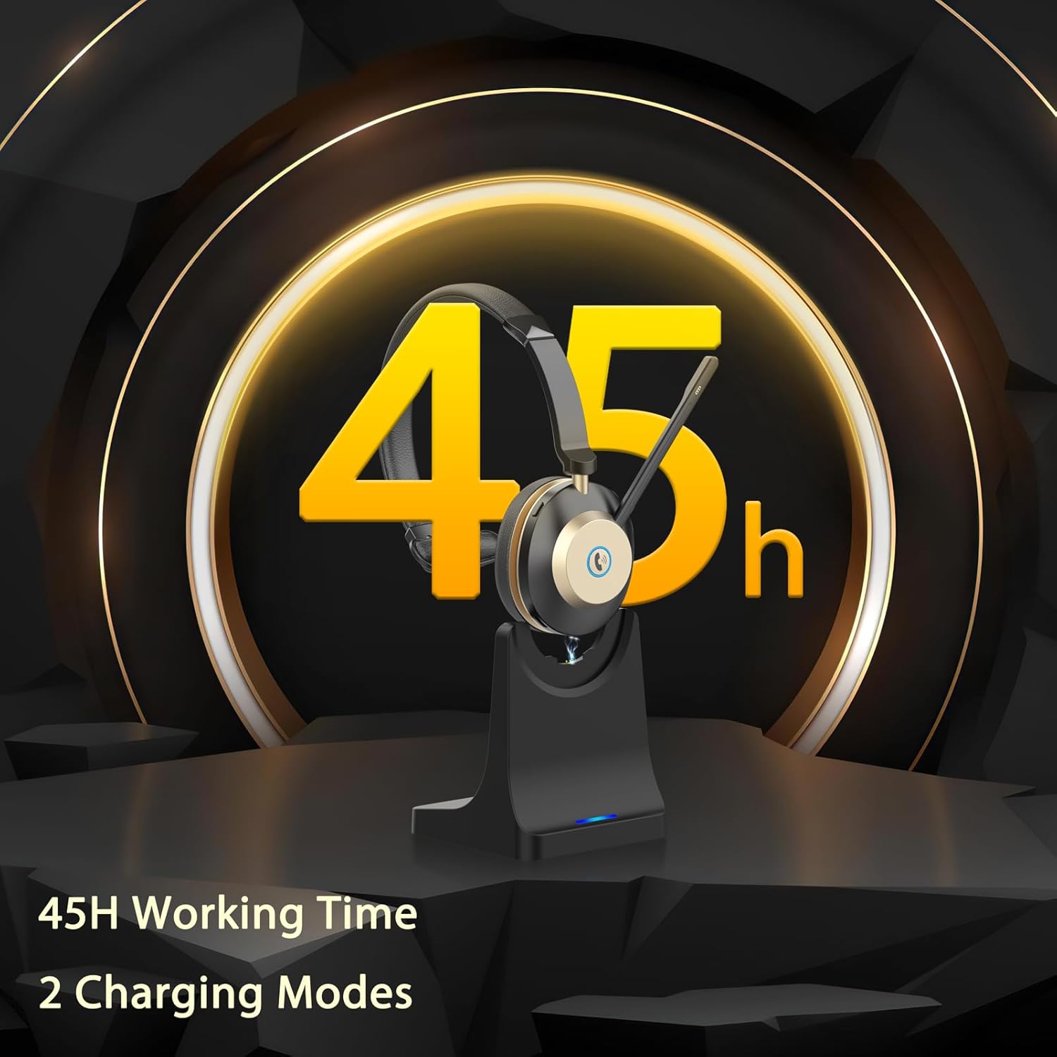Wireless Headset with Mic, Noi - đánh giá và giá Noise Cancelling Headphone