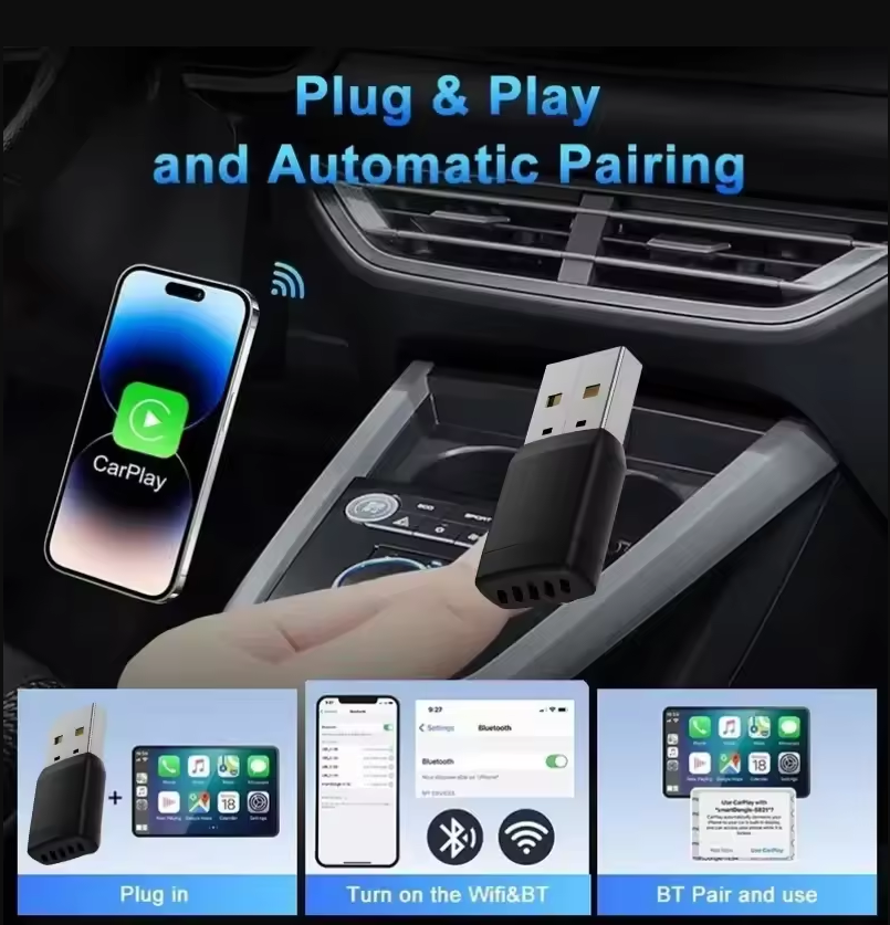 Smart Wireless CarPlay Android - đánh giá và giá Bluetooth Adapter Receiver