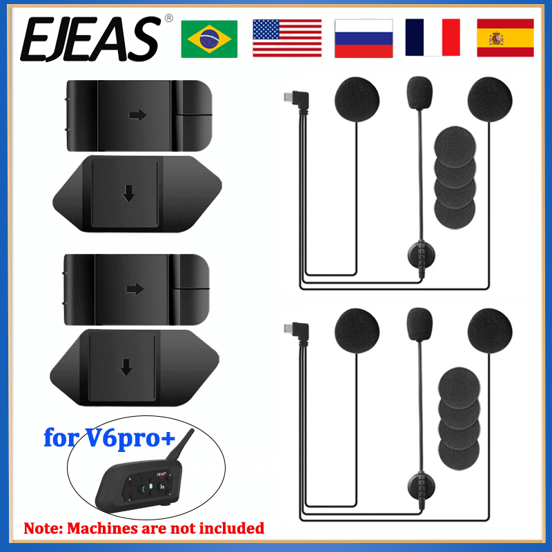 EJEAS V6 PRO+ Motorcycle Helme - đánh giá và giá Usb C Earphone
