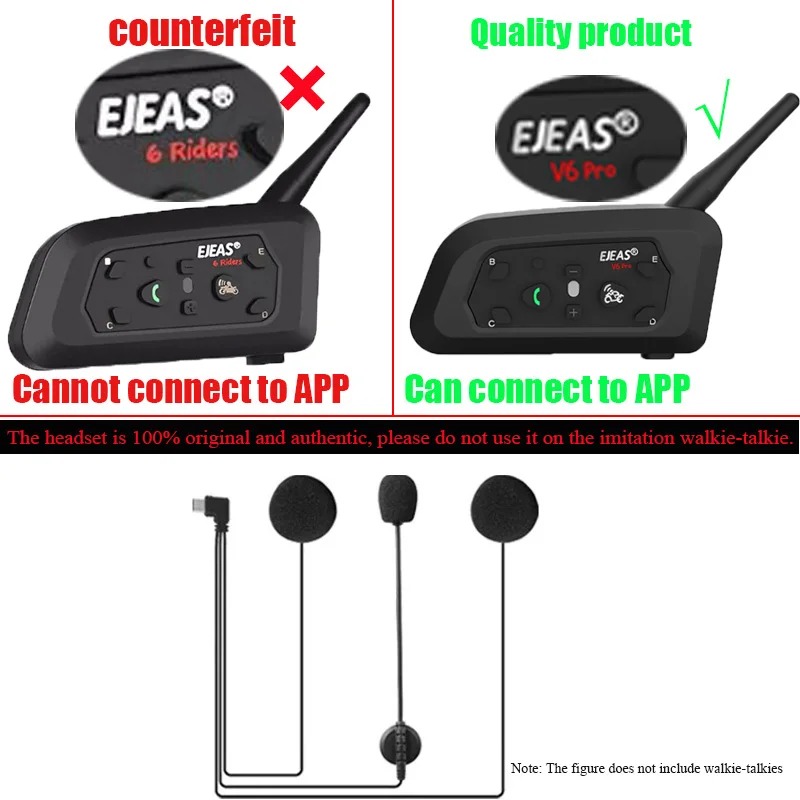 EJEAS V6 PRO+ Motorcycle Helme - đánh giá và giá Usb C Earphone