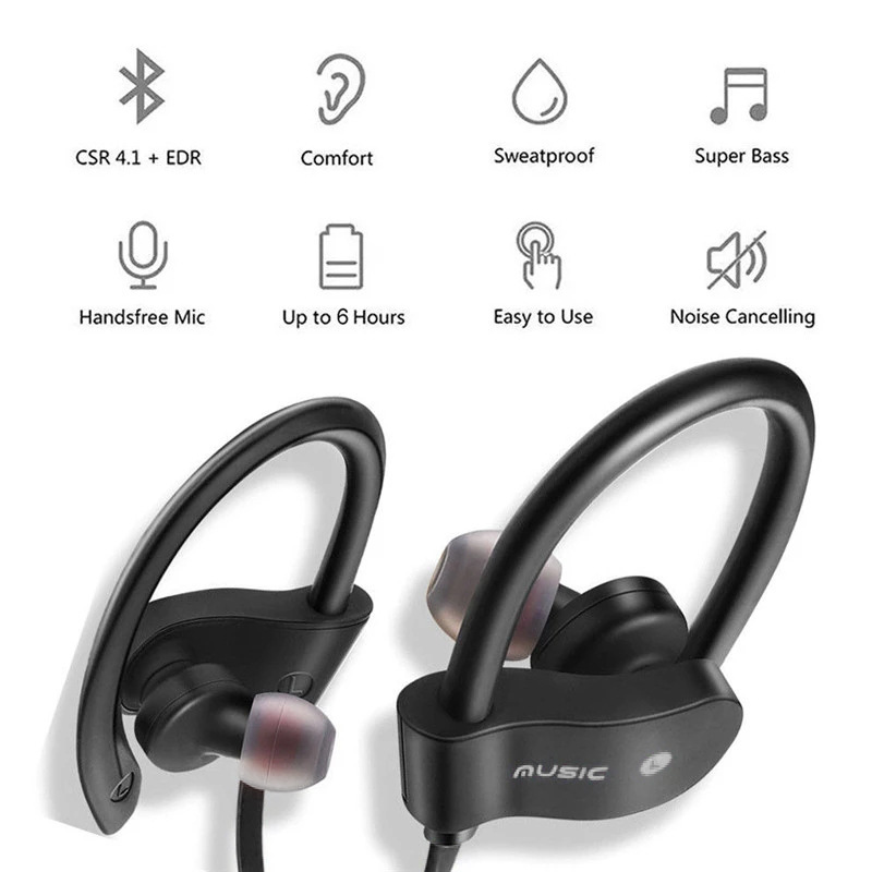 Sports Wireless Bluetooth Head - đánh giá và giá Sports Earphone Hook