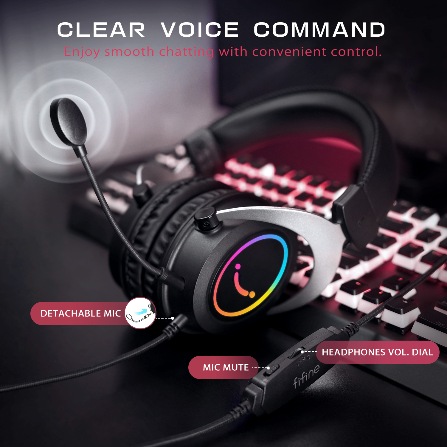 FIFINE Gaming Headpset with Dy - đánh giá và giá Gaming Headset Rgb