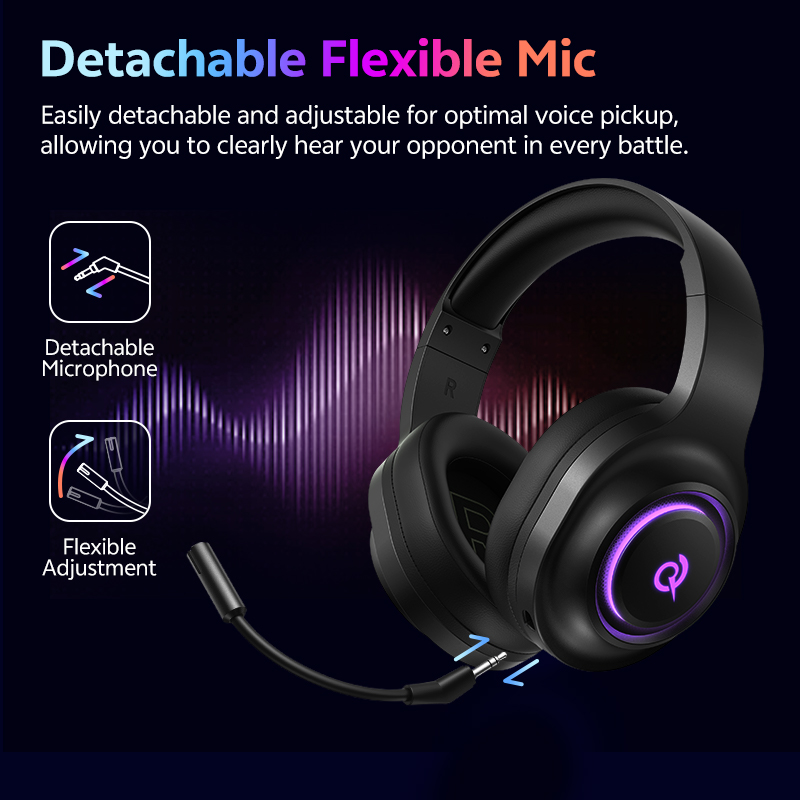 QCY Heroad V200 BH25H4GMA Gami - đánh giá và giá Gaming Headset Rgb