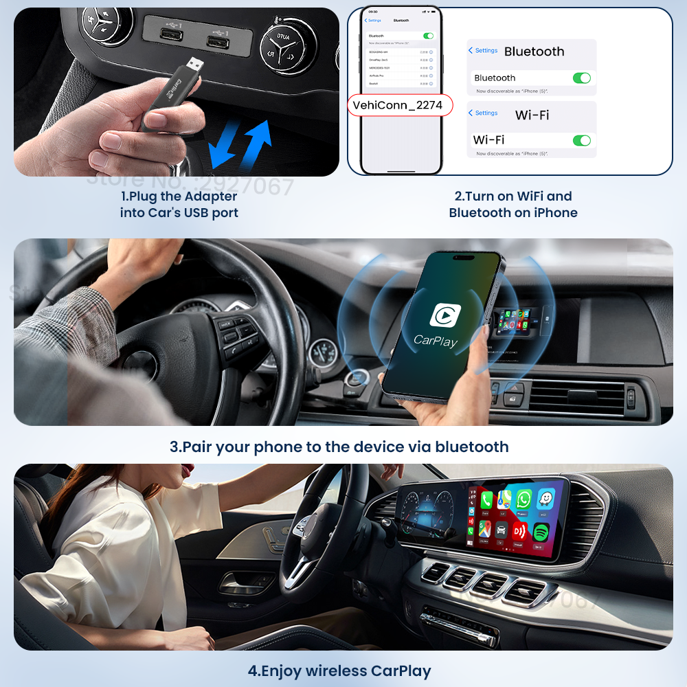 CarlinKit MINI 5.0 Pro Wireles - đánh giá và giá Bluetooth Adapter Receiver