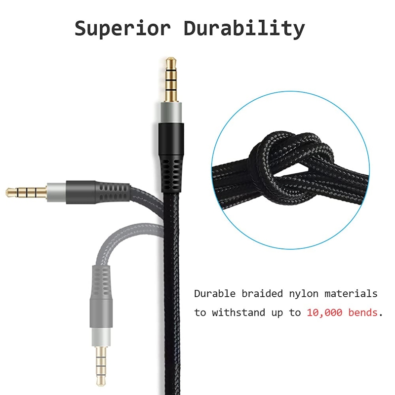Nylon Braided OFC Replacement  - đánh giá và giá Cable Extension 3.5