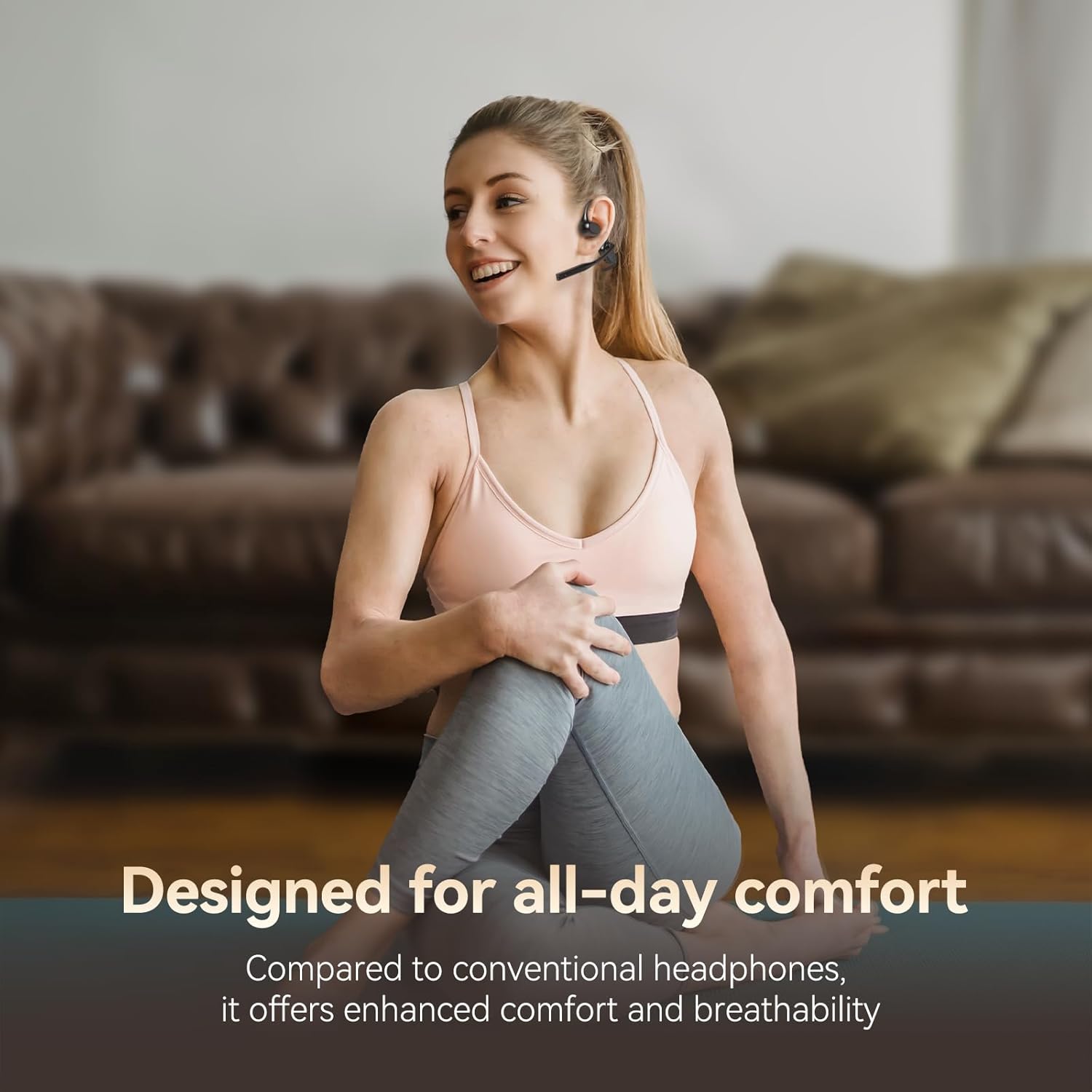 Open Ear Headphones with AI No - đánh giá và giá Noise Cancelling Headphone