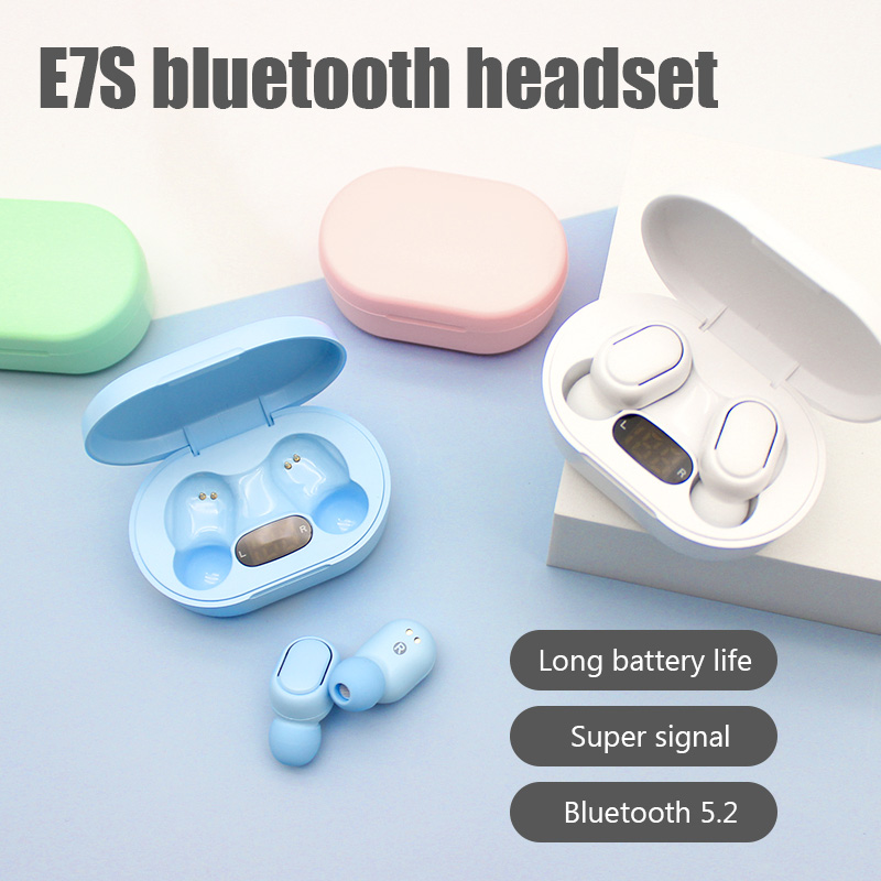 E7S TWS Fone Bluetooth Earphon - đánh giá và giá Bluetooth Headset On Ear