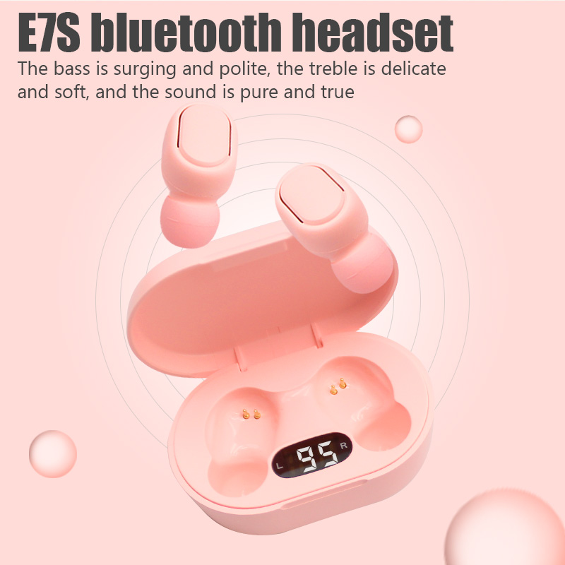 E7S TWS Fone Bluetooth Earphon - đánh giá và giá Bluetooth Headset On Ear