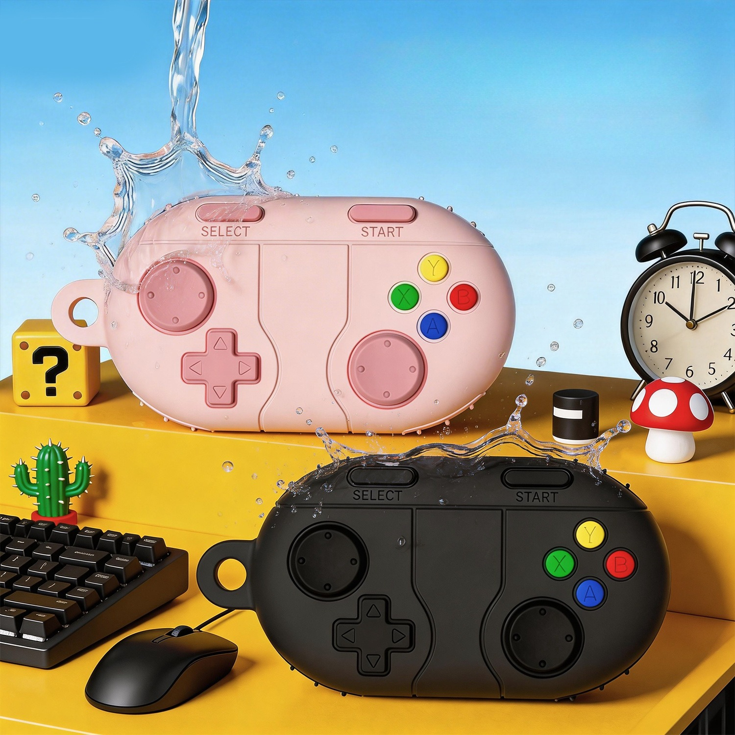 Vintage Silicone Game Style Ca - đánh giá và giá Earbuds Charging Case