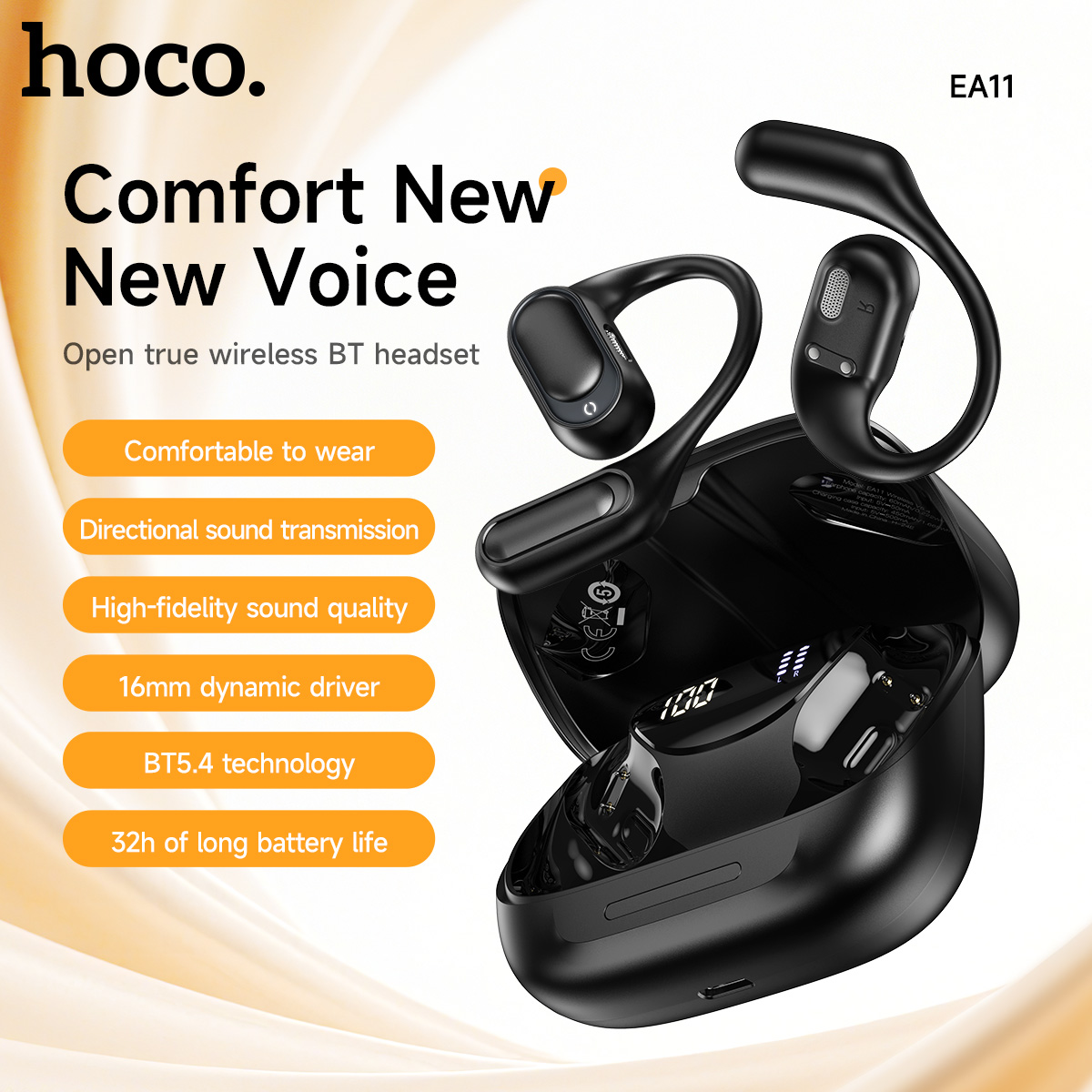 HOCO Open-Ear Wireless Bluetoo - đánh giá và giá Sports Earphone Hook