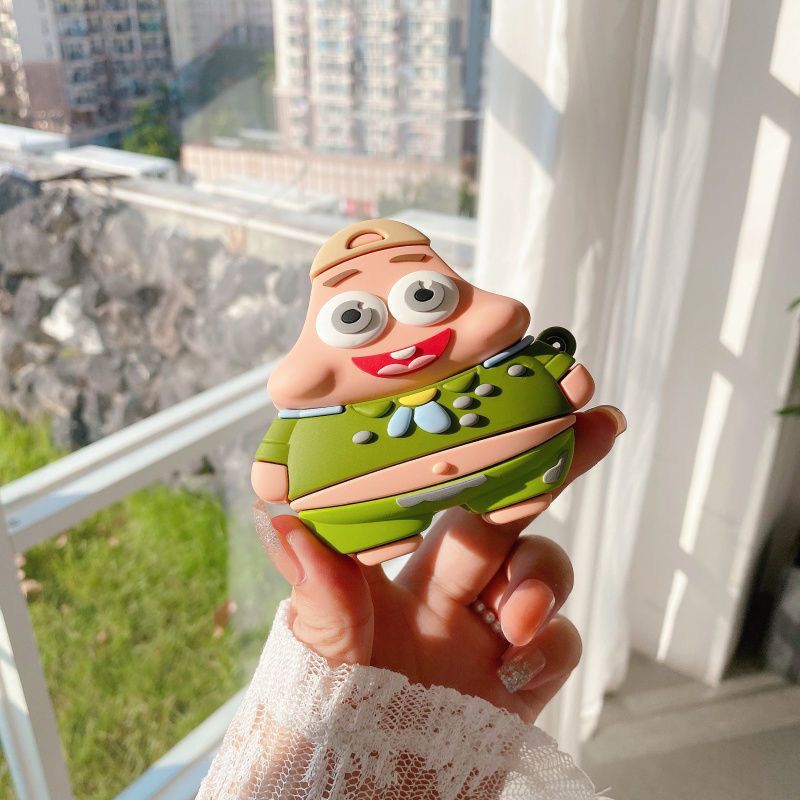 Cute SpongeBob Creative Silico - đánh giá và giá Earbuds Charging Case