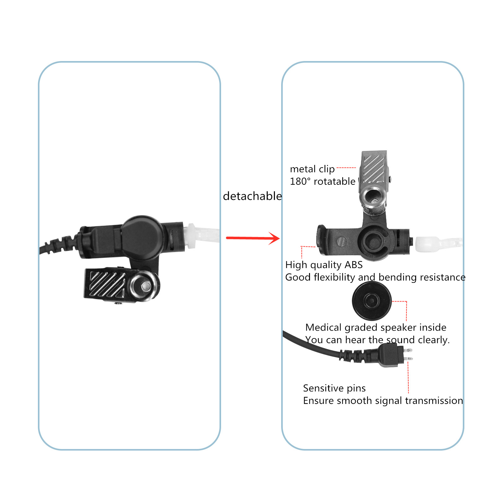 Earpiece Surveillance Kit, Wal - đánh giá và giá Wired Earphone Mic