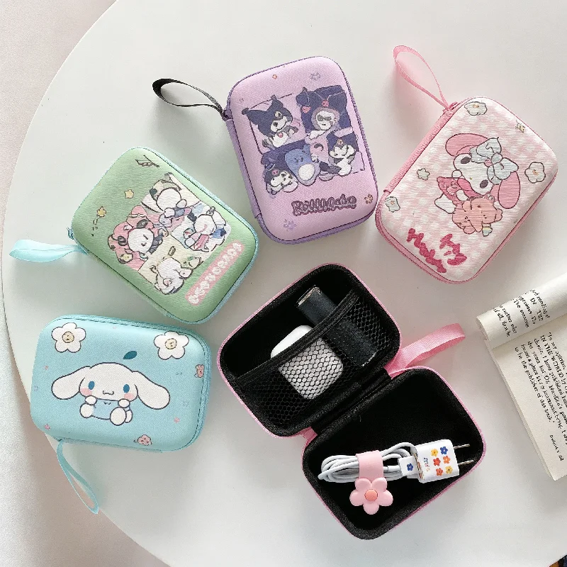 hello kitty Cartoon Data Cable - đánh giá và giá Headphone Case Hard