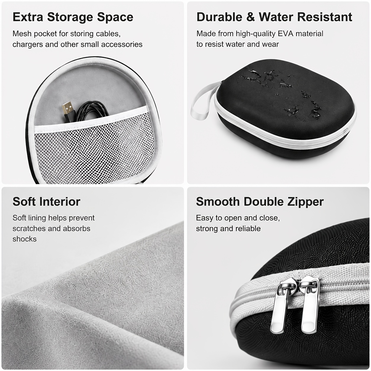 Portable Headphone Storage Cas - đánh giá và giá Headphone Case Hard