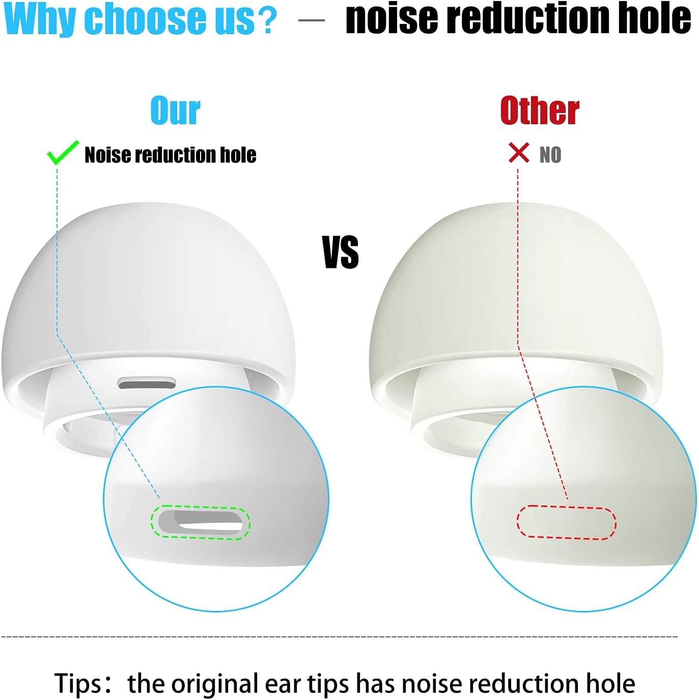 Silicone Ear Tips for AirPods  - đánh giá và giá Silicone Ear Tip Replacement