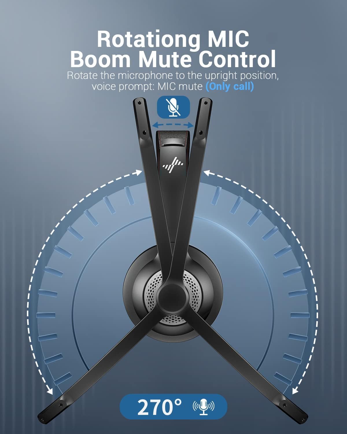 Bluetooth 5.2 Headset with Mic - đánh giá và giá Bluetooth Headset On Ear