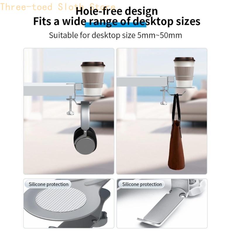 Desk Mount Aluminum Cup Organi - đánh giá và giá Headphone Stand Desk