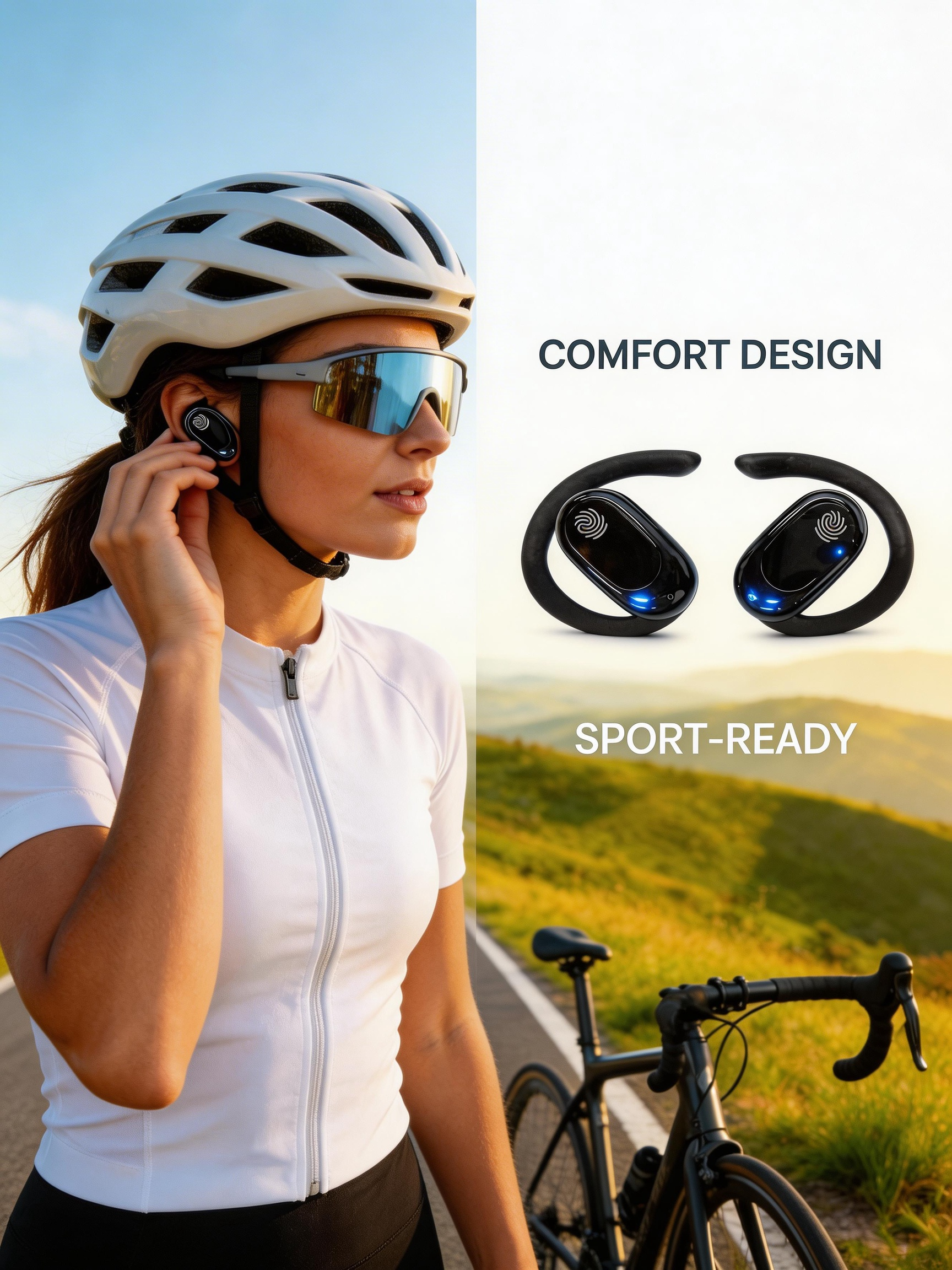 Long endurance digital Bluetoo - đánh giá và giá Sports Earphone Hook