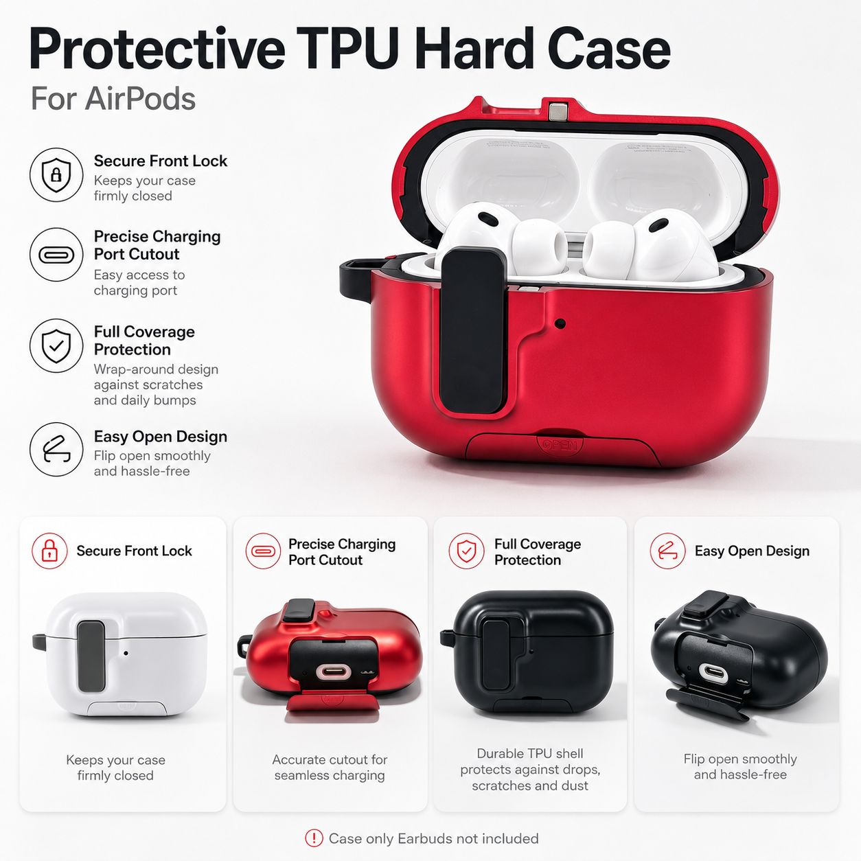 For AirPods Hard Case for Pro3 - đánh giá và giá Headphone Case Hard