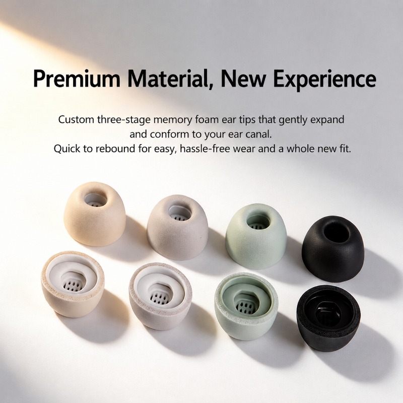 Three-layer Memory Foam Ear Ti - đánh giá và giá Earphone Foam Tip