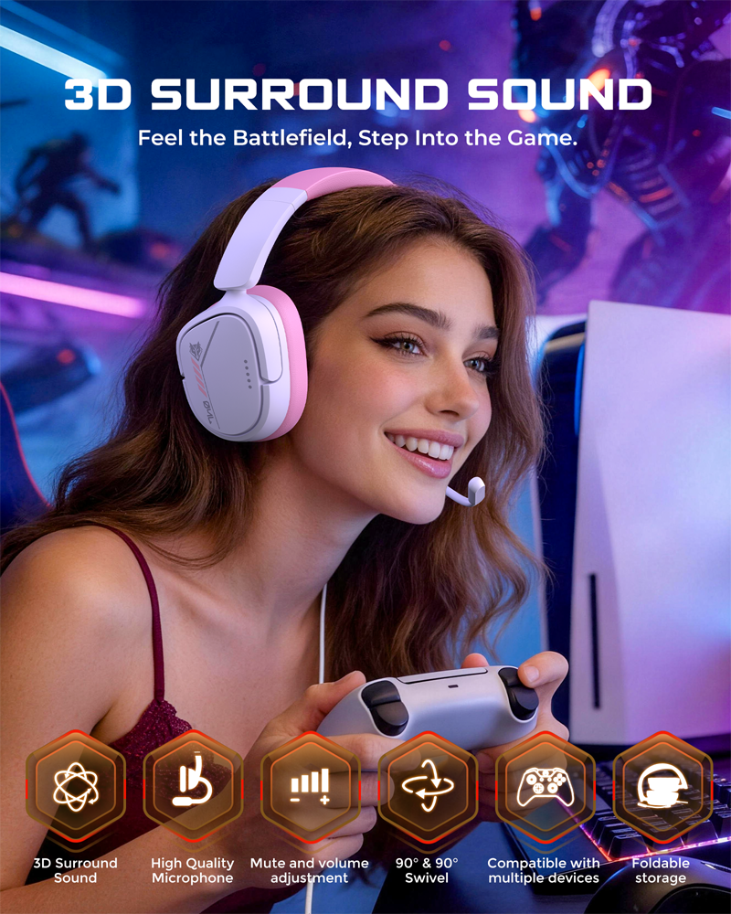 NUBWO HG04L Gaming Headset for - đánh giá và giá Gaming Headset Rgb